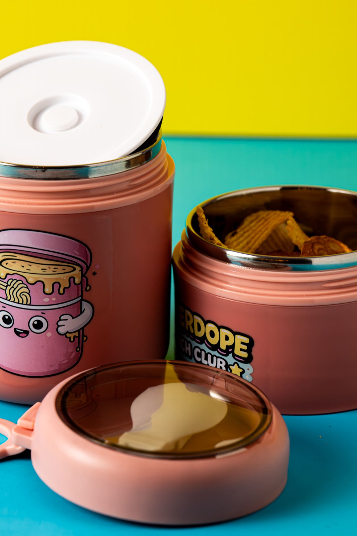 LunchPot – Doodle Pink