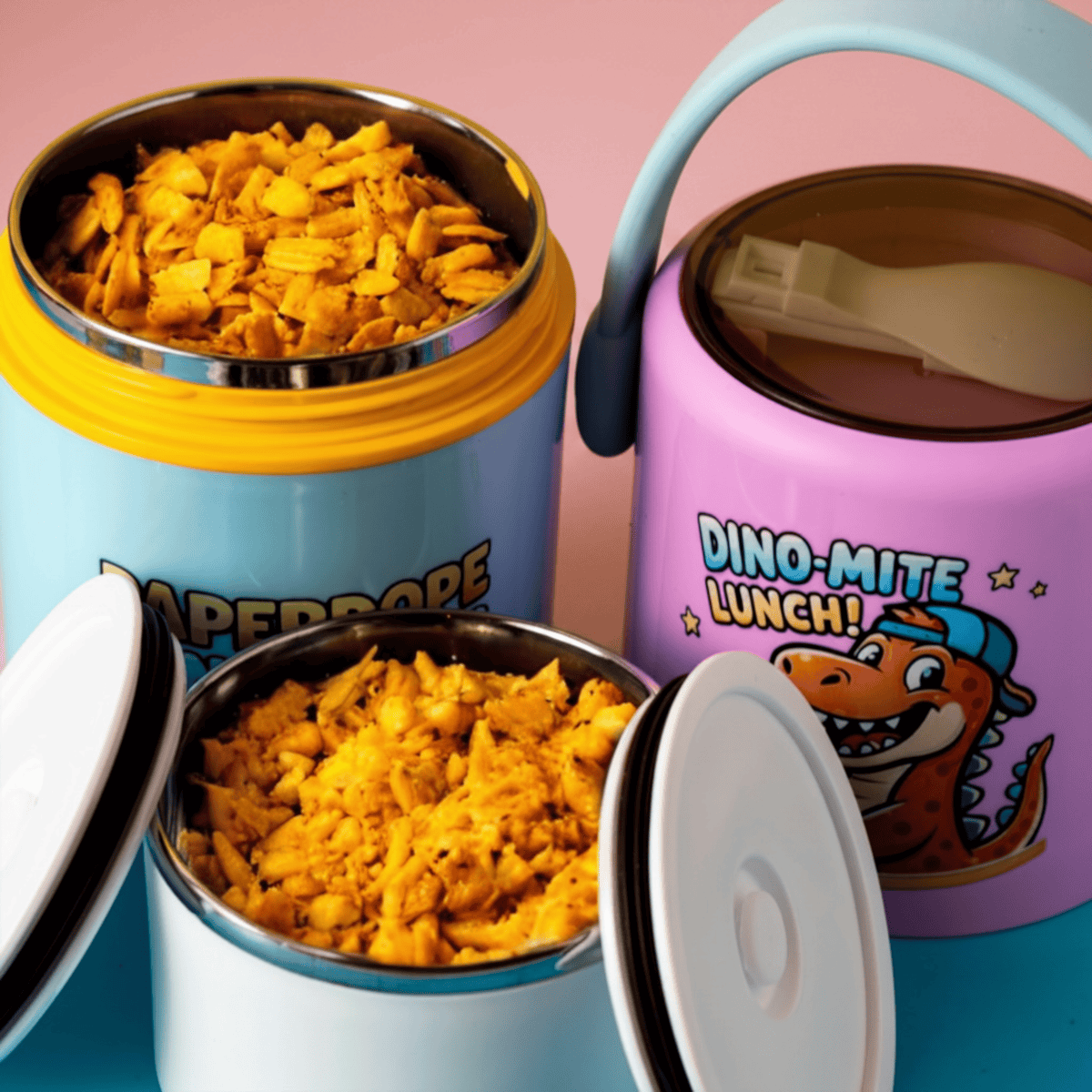 Dino-Mite Lunch – Bubble Pink